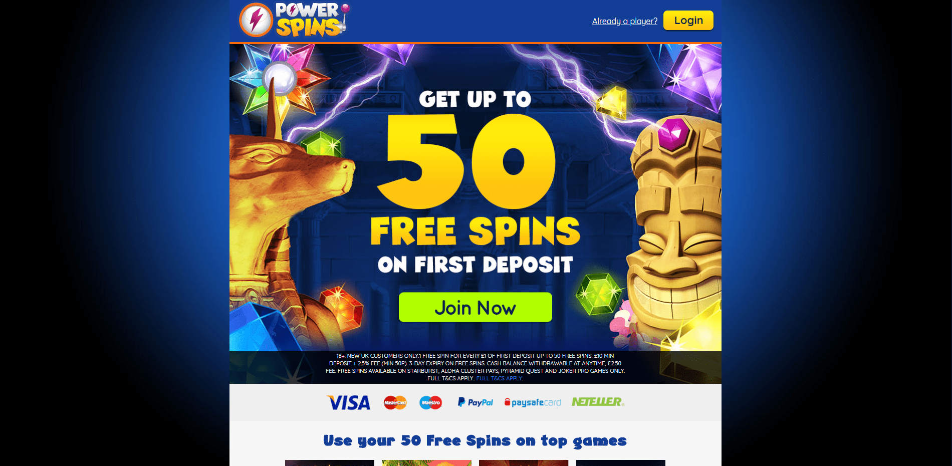 Power Spins Review