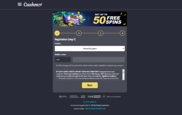 Cashmo Casino sign up
