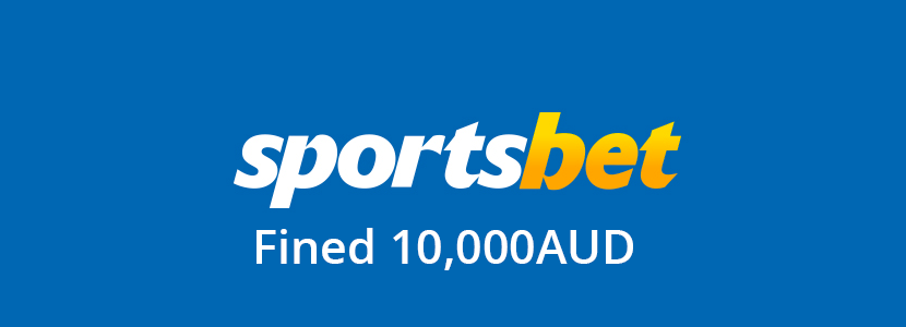 sportsbet au fined 10k