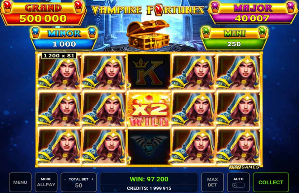 Vampire Fortunes Slot Machine
