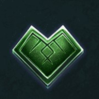 Mystic Wheel green winning symbol