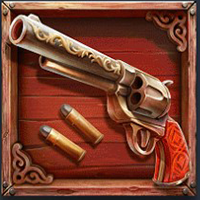 The One Armed Bandit gun winning symbol