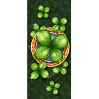 Golden Leprechaun Megaways clovers winning symbol
