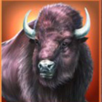 Wolf Moon Rising bull winning symbol