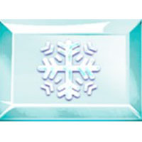 Gemmed snow winning symbol