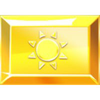 Gemmed sun winning symbol