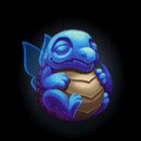 Divine Lotus blue baby dragon winning symbol