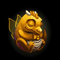 Divine Lotus yellow baby dragon winning symbol