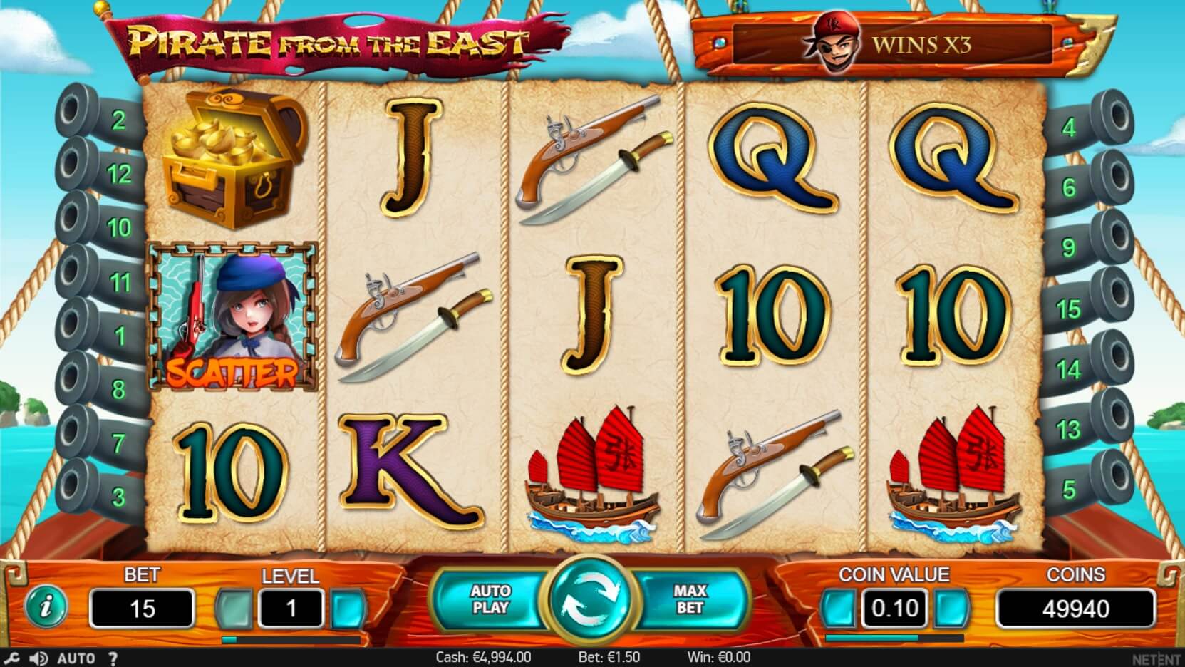 Pirate From the East Slot Machine