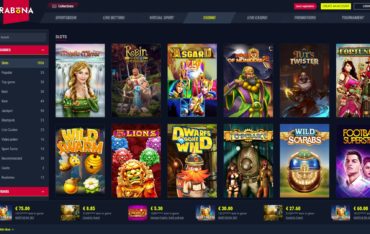 Rabona Casino-games selection