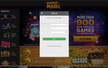 Sign Up at Winnersmagic Casino