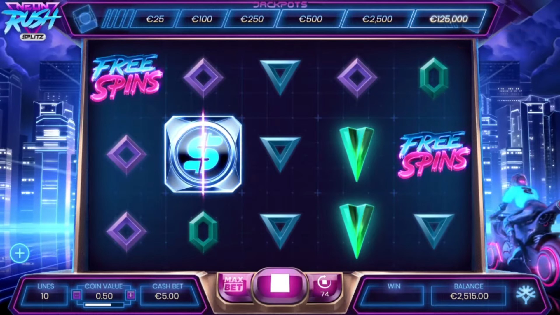 Neon Rush Splitz Slot Free Demo Play or for Real Money - Correct Casinos
