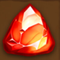 Gold Volcano Crystal Symbol