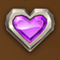 Gold Volcano Heart Symbol