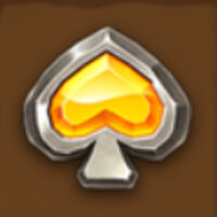 Gold Volcano Spades Symbol
