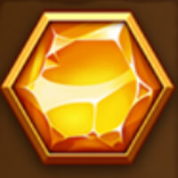 Gold Volcano Yellow Crystal Symbol