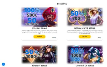 Promotions at Ego Casino