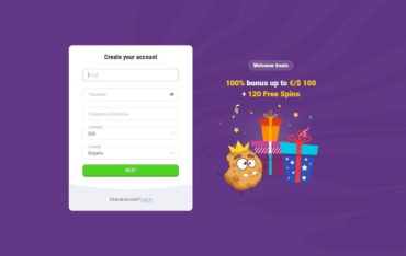 Registration at Cookie Casino