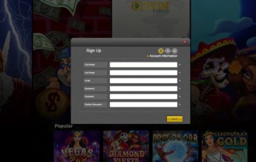 Sign Up at Ozwin Casino