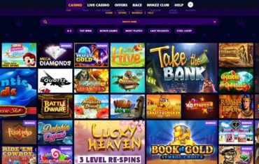 Games at Winzz Casino