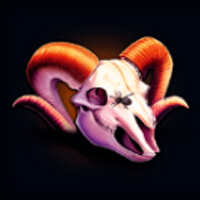 Silver Stallion Action Spins Skull head Symbol