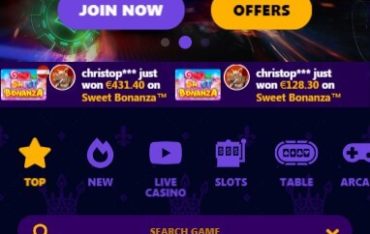 Winzz Casino - Mobile Version