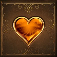 Fortunium Gold Mega Moolah Heart Symbol