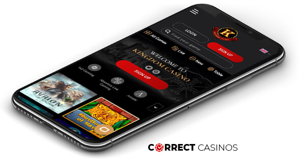 Kingdom Casino - Mobile Version
