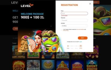 sign up at level up casino