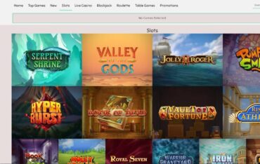 Games at Slothino Casino