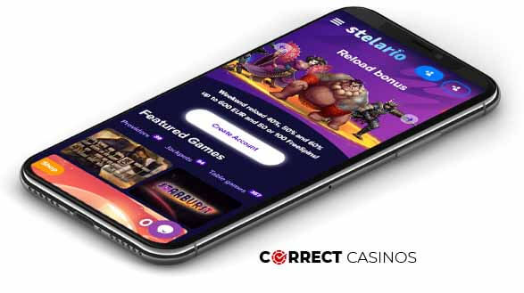 Stelario Casino - Mobile Version