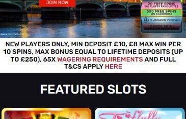 WinBritish Casino - Mobile Version