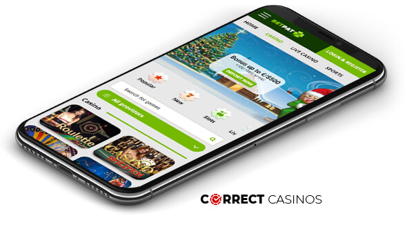 Betpat Casino - Mobile Version