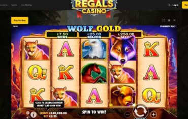 Game Play at Regals Casino