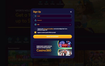 Registration at Casino360