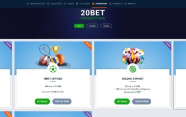 Promotions at 20Bet Casino