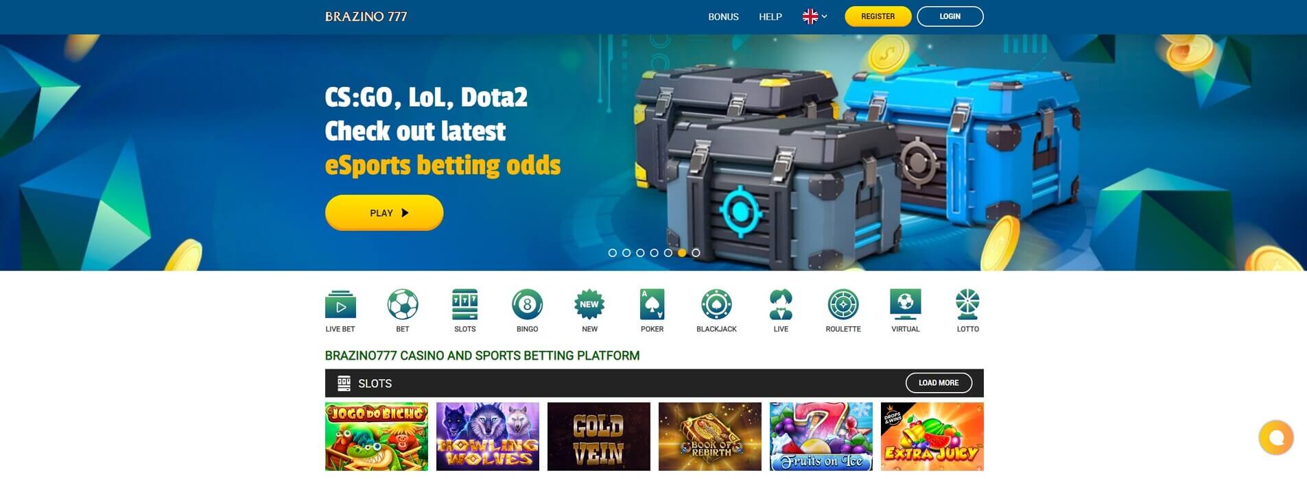 Entra a Brazzino casino y haz tus apuestas deportivas online