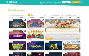 Games at Playzee Casino