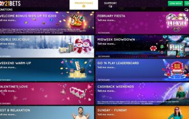 Promotions at 21Bets Casino
