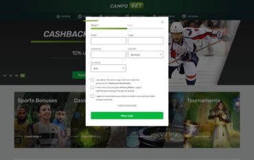 Sign Up at Campo Bet Casino