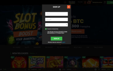Sign Up at Winz.io casino