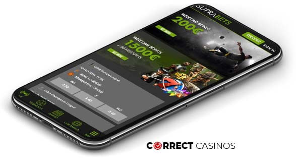 SupraBets Casino - Mobile Version