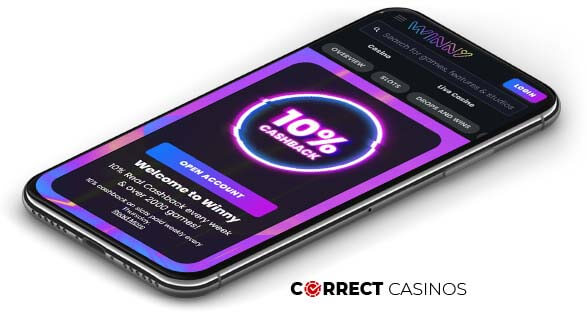 Winny Casino - Mobile Version