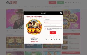 Sign Up at AgentNoWager Casino