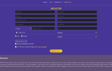Sign Up at Purple Casino