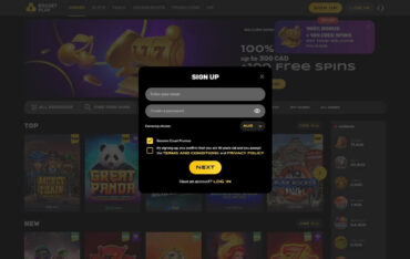 Sign Up at Rocket Play Casino