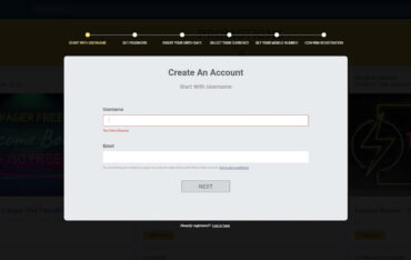 Sign Up at Vegaz Casino