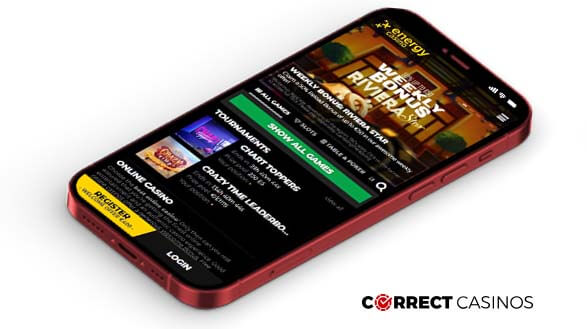 Energy Casino - Mobile Version