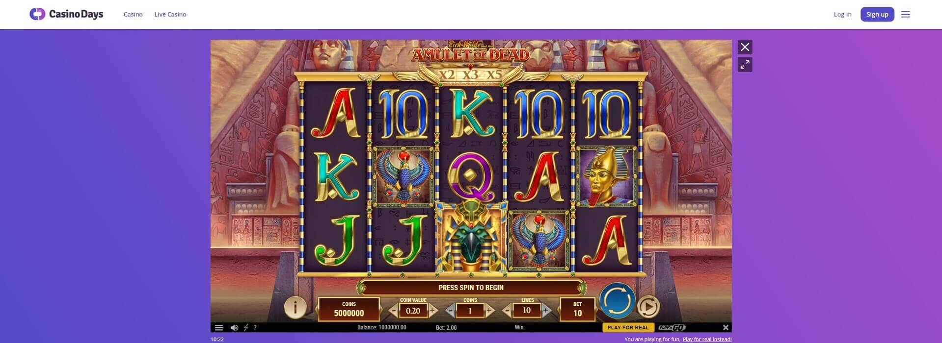 casino days bonus