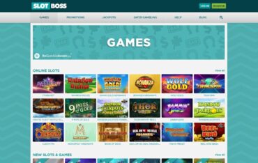 Games at Slotboss Casino